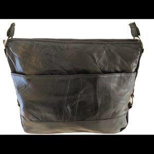 Black Leather Shoulder Bag